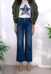 VIA MILANO 21 Jeans Bootcut Sfrangiato GEMMA