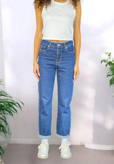 VIA MILANO 21 Jeans Baggy Strass Blu Denim PJ000-2016