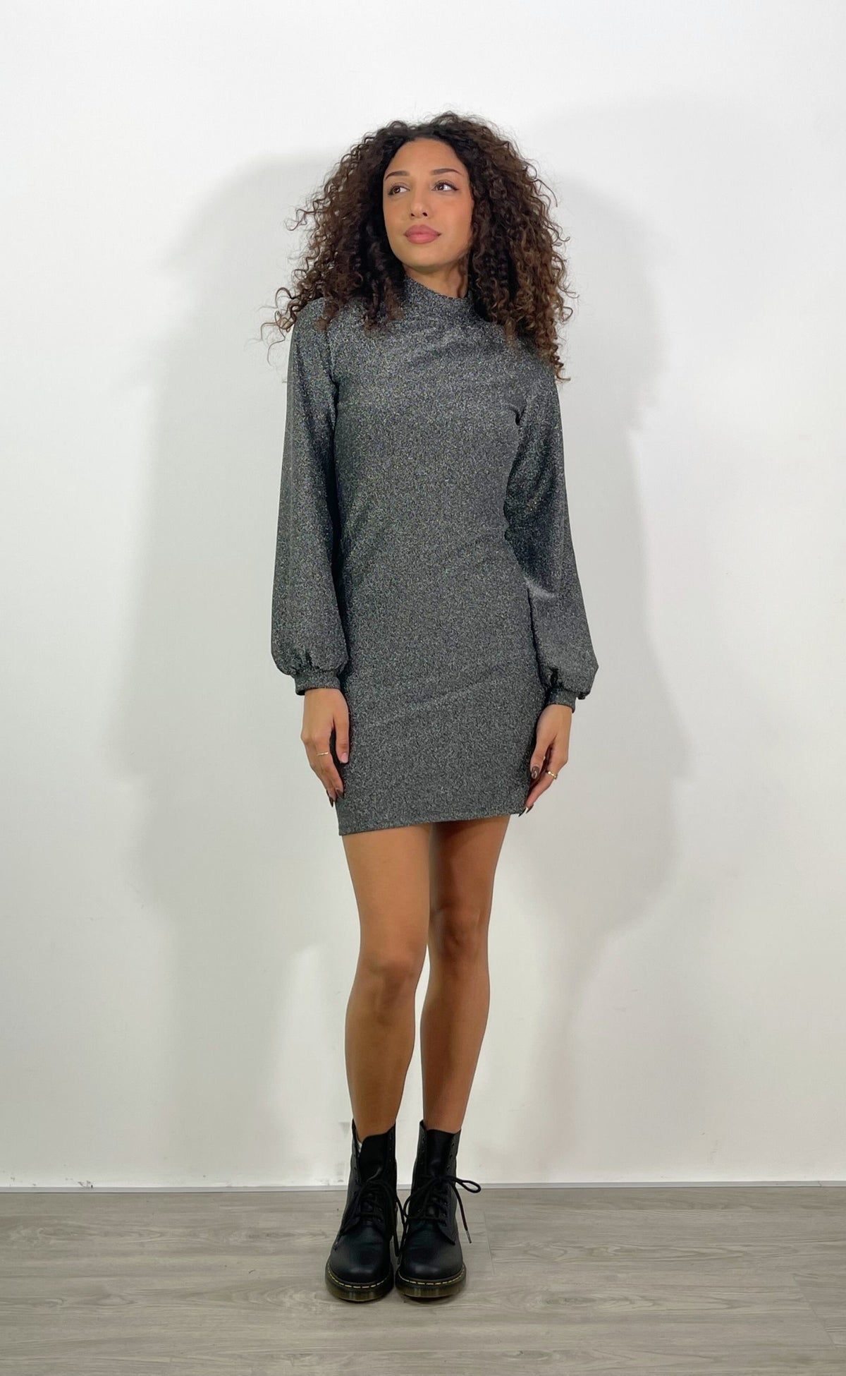VIA MILANO 21 Abito Dolcevita Glitter 21269