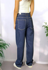 VIA MILANO 21 Jeans Boot Cut Vita Alta Blu Denim LZ2010