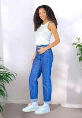 VIA MILANO 21 Jeans Baggy Strass Blu Denim PJ000-2016