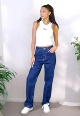 VIA MILANO 21 Jeans Boot Cut Vita Alta Blu Denim LZ2010