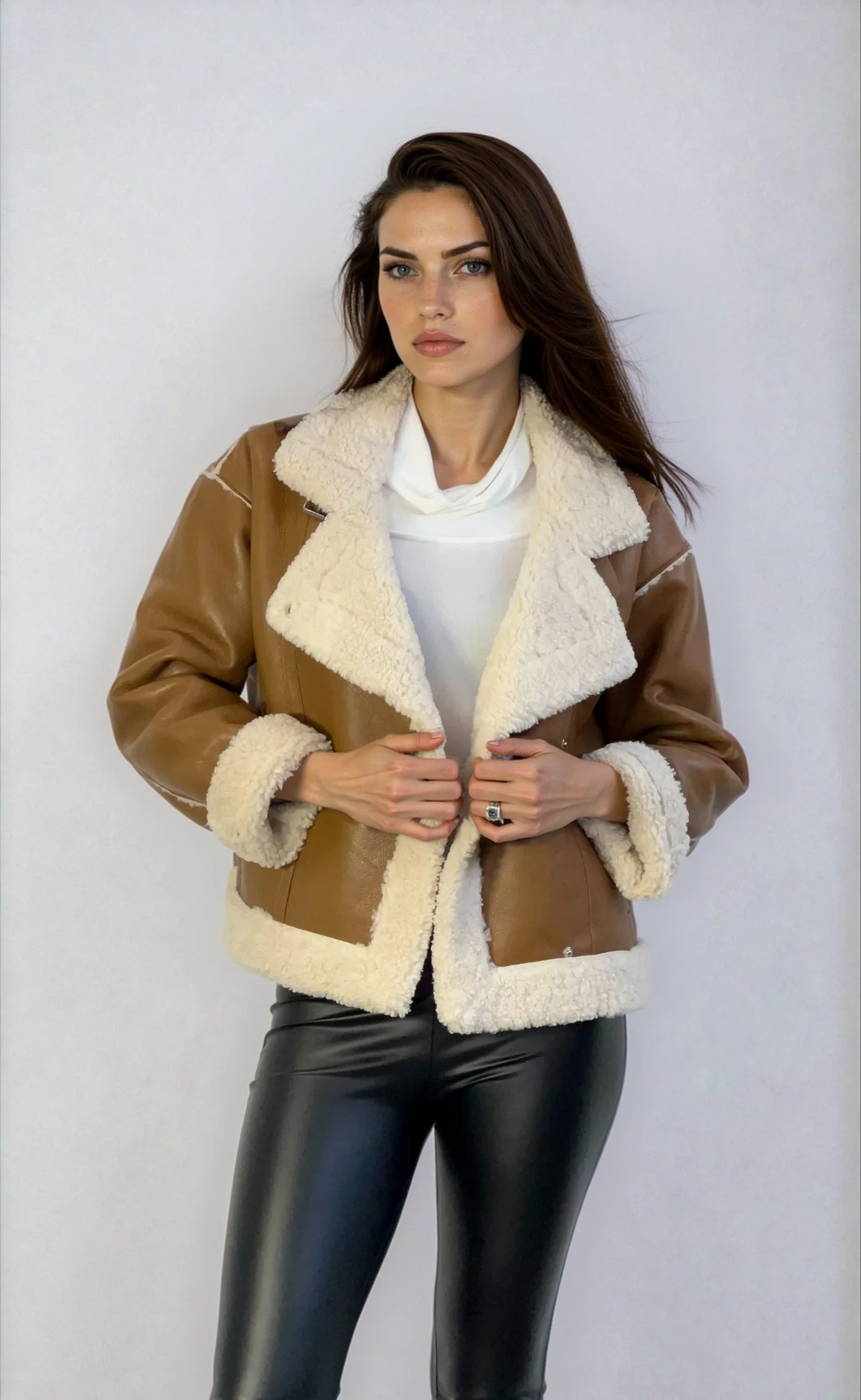 Giubbotto BOMBER GIACCA MONTONE GINNY