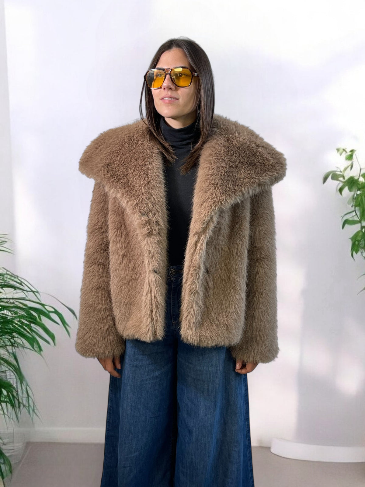 Eco pelliccia Collo Alto VIRGINIA