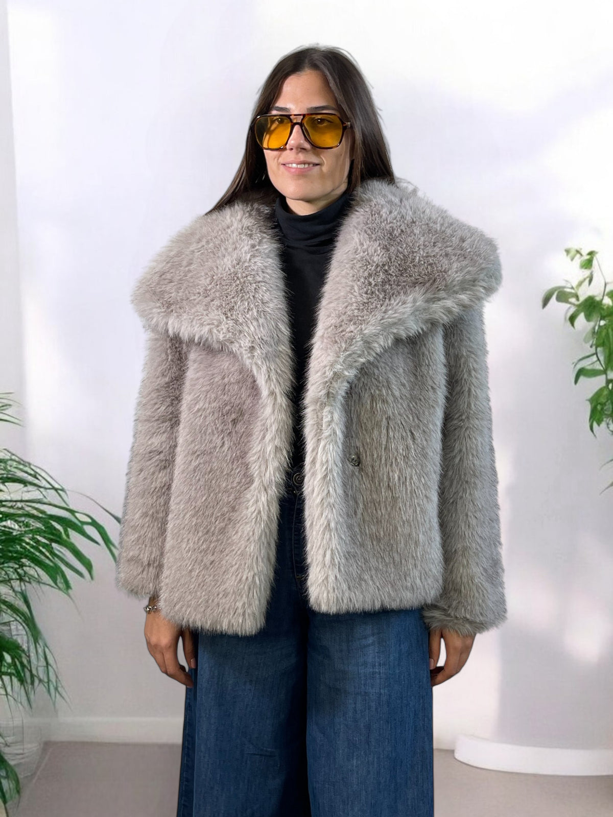 Eco pelliccia Collo Alto VIRGINIA