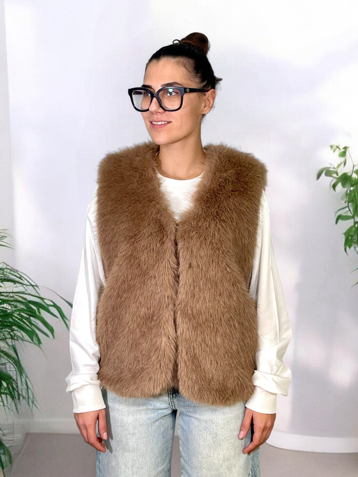 Gilet ecopelliccia VIOLETTA