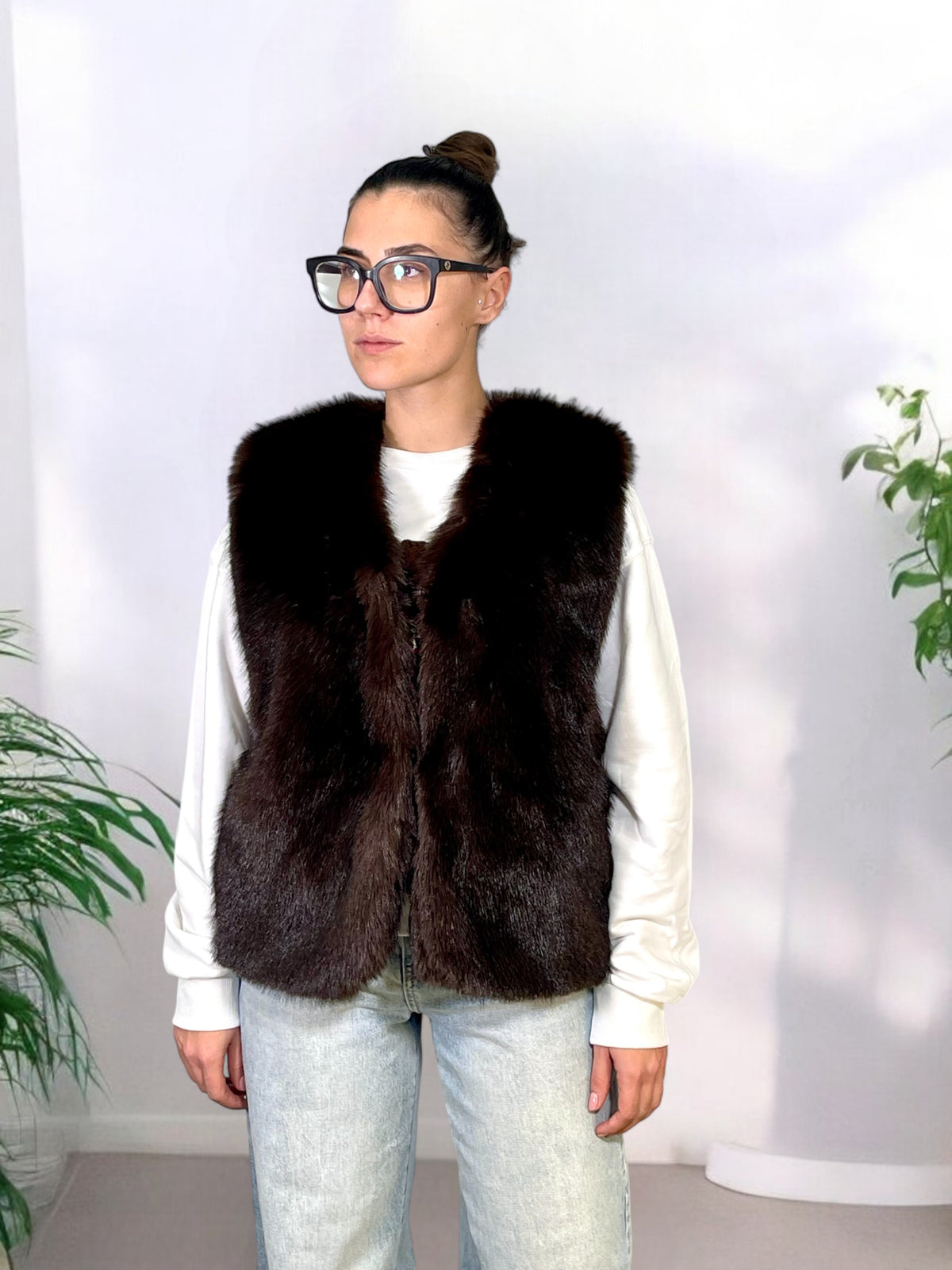 Gilet ecopelliccia VIOLETTA